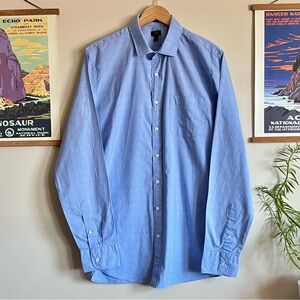 Mens J.Crew Ludlow Blue Plaid Button Down
